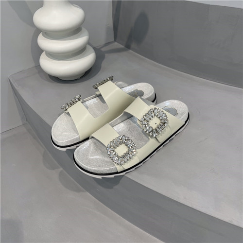 Best Replica roger vivier diamond buckle slippers - Colareps