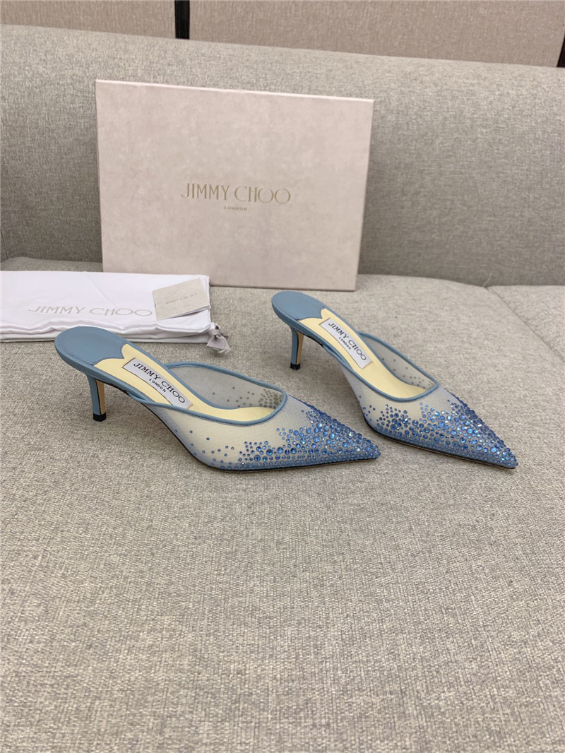 Best Replica Jimmy Choo new rhinestone mesh fairy shoes wedding shoes - Colareps