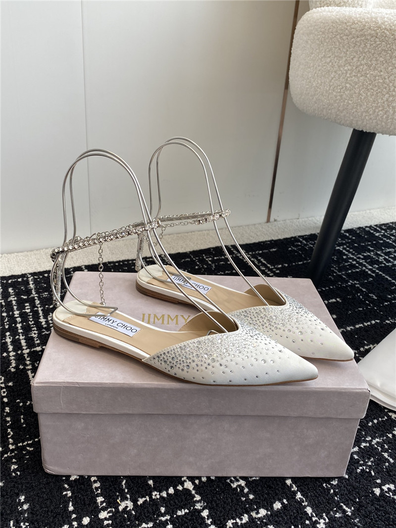 Best Replica Jimmy Choo Square Buckle Drill Point Half Drag - Colareps