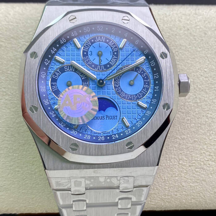 Best Replica Replica Audemars Piguet Royal Oak 26574PT.OO.1220PT.01 1:1 Best Edition APS Factory Blue Dial - Colareps