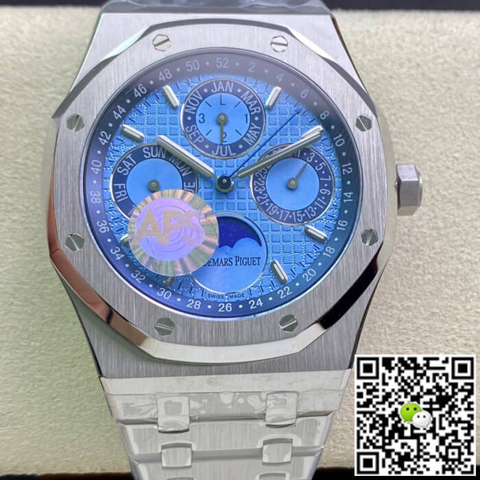 Best Replica Replica Audemars Piguet Royal Oak 26574PT.OO.1220PT.01 1:1 Best Edition APS Factory Blue Dial - Colareps