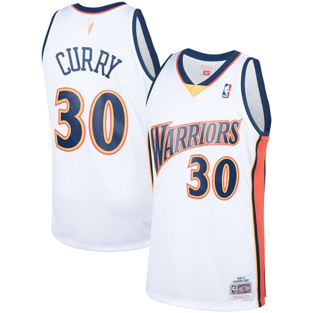 Best Replica STEPHEN CURRY GOLDEN STATE WARRIORS THROWBACK JERSEY (HEAT APPLIED) - Colareps