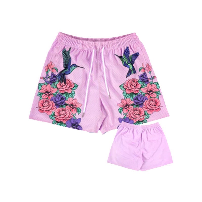 Best Replica [Buy more Save more]Young LA flowers & birds shorts- - Colareps