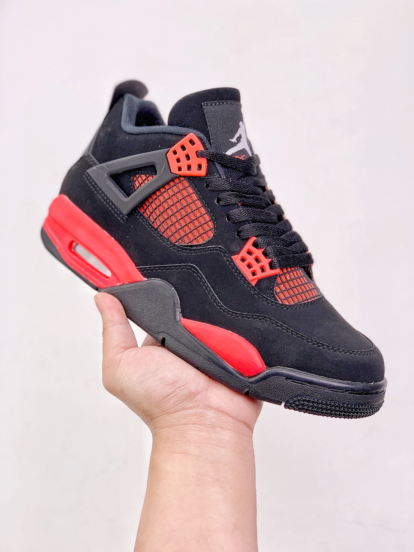 Best Replica Jordan 4 Retro Red Thunder extended size - Colareps