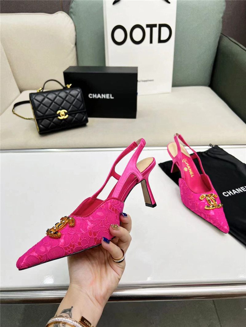 Best Replica Chanel Pearl Double C Pendant Diamond Shoes - Colareps
