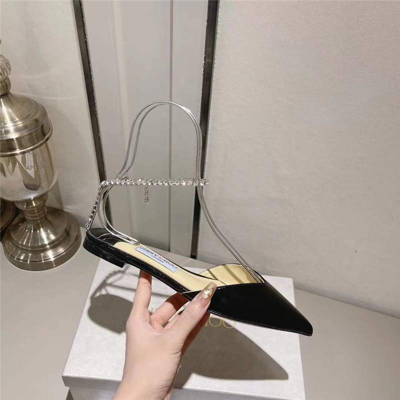 Best Replica Jimmy Choo spring and summer crystal chain pumps - Colareps