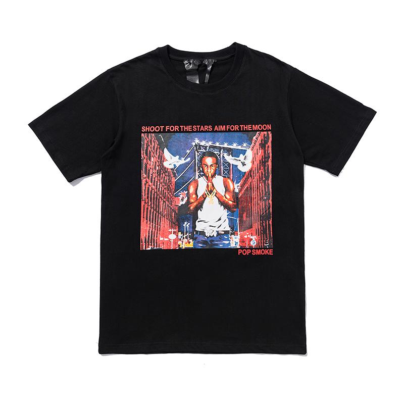 Best Replica Pop Smoke x Vlone City Tee V1539 - Colareps