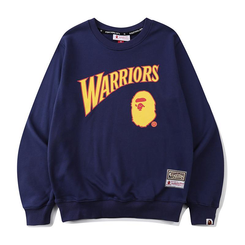 Best Replica Bape Warriors Crewneck Pullover Hoodie - Colareps