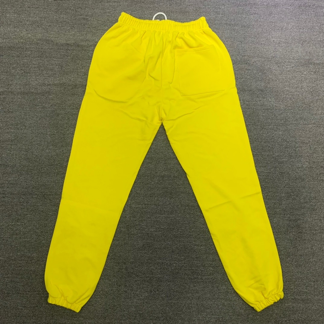Best Replica Young Thug Sp5der Yellow pants with white letters - Colareps