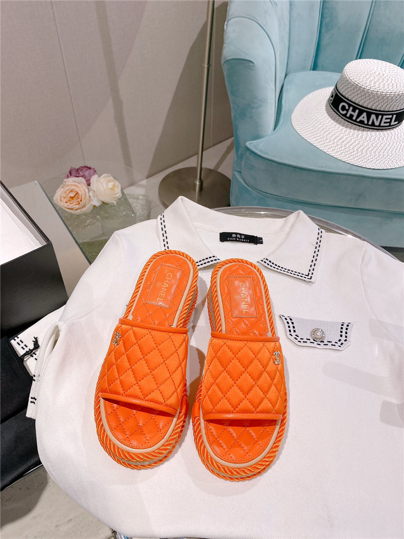 Best Replica chanel flat platform slippers - Colareps