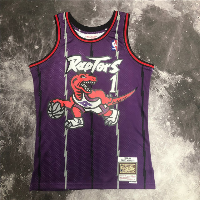 Best Replica TRACY MCGRADY TORONTO RAPTORS THROWBACK JERSEY (HEAT APPLIED) - Colareps