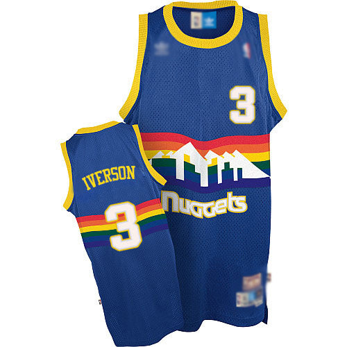 Best Replica ALLEN IVERSON DENVER NUGGETS THROWBACK JERSEY - Colareps