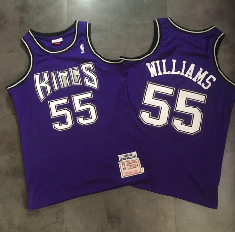 Best Replica JASON WILLIAMS SACRAMENTO KINGS THROWBACK JERSEY - Colareps