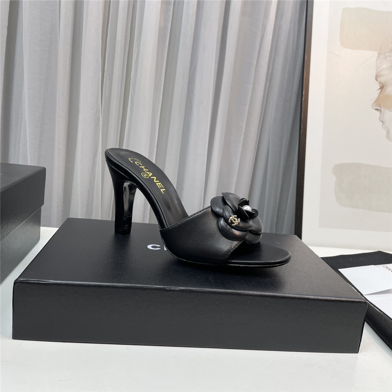Best Replica Chanel Replica camellia slippers - Colareps