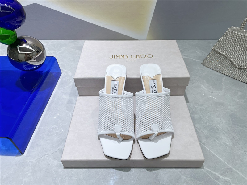 Best Replica jimmy choo square-toe knit flip-flops - Colareps