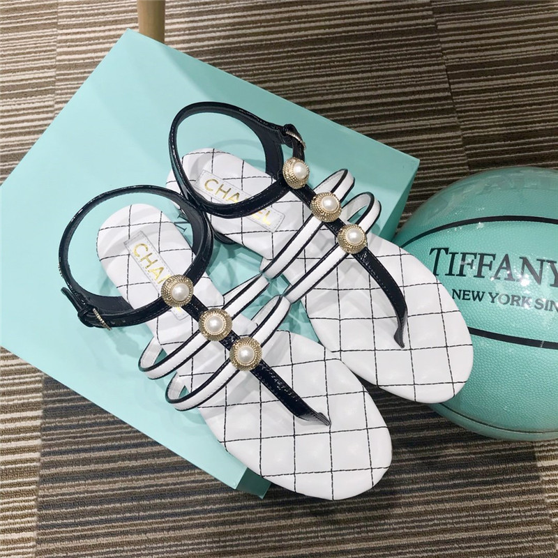 Best Replica Chane pearl sandals - Colareps
