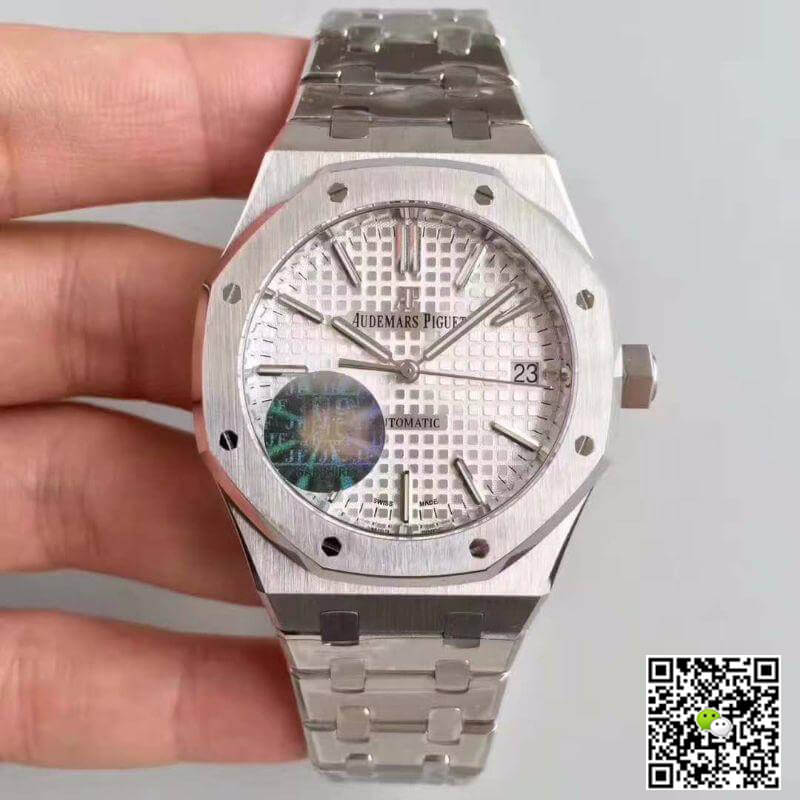 Best Replica Replica Audemars Piguet Royal Oak JF Factory Men Watches 1:1 Best Edition Swiss ETA3120 Silver Dial - Colareps