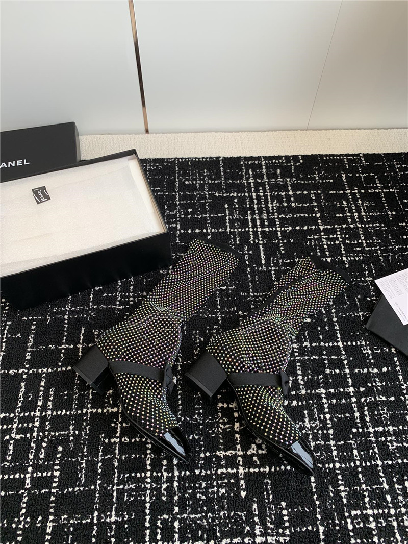 Best Replica Chanel new Mary Jane mesh drill boots - Colareps