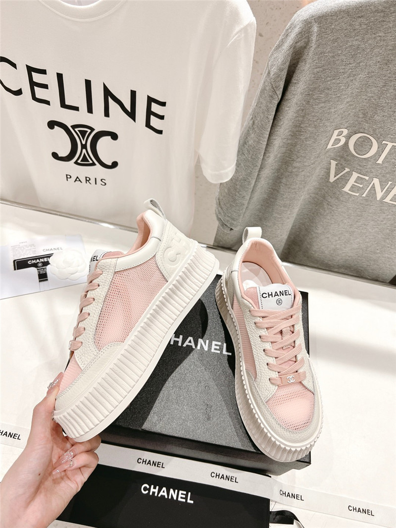 Best Replica Chanel new grid fabric casual shoes - Colareps