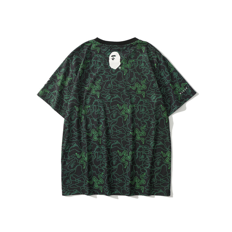 Best Replica Bape x Razer T Shirt Bape Graffiti Cotton Tee 1709 - Colareps