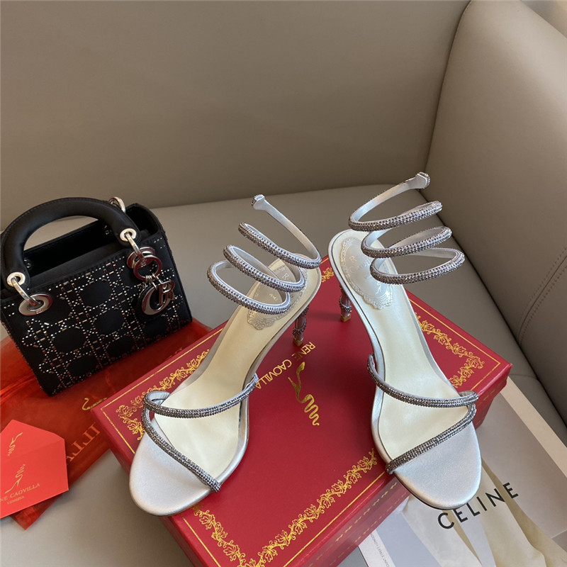 Best Replica Rene Caovilla Dupe Snake Band Sandals - Colareps