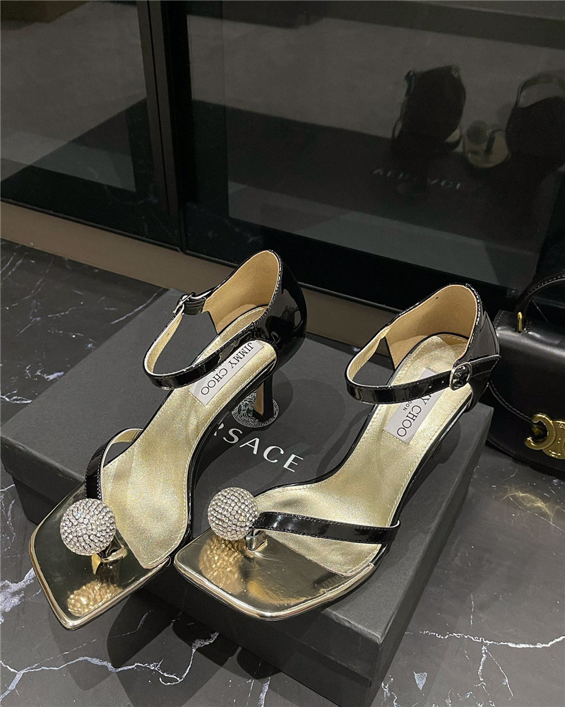 Best Replica Jimmy Choo new rhinestone ball sandals - Colareps