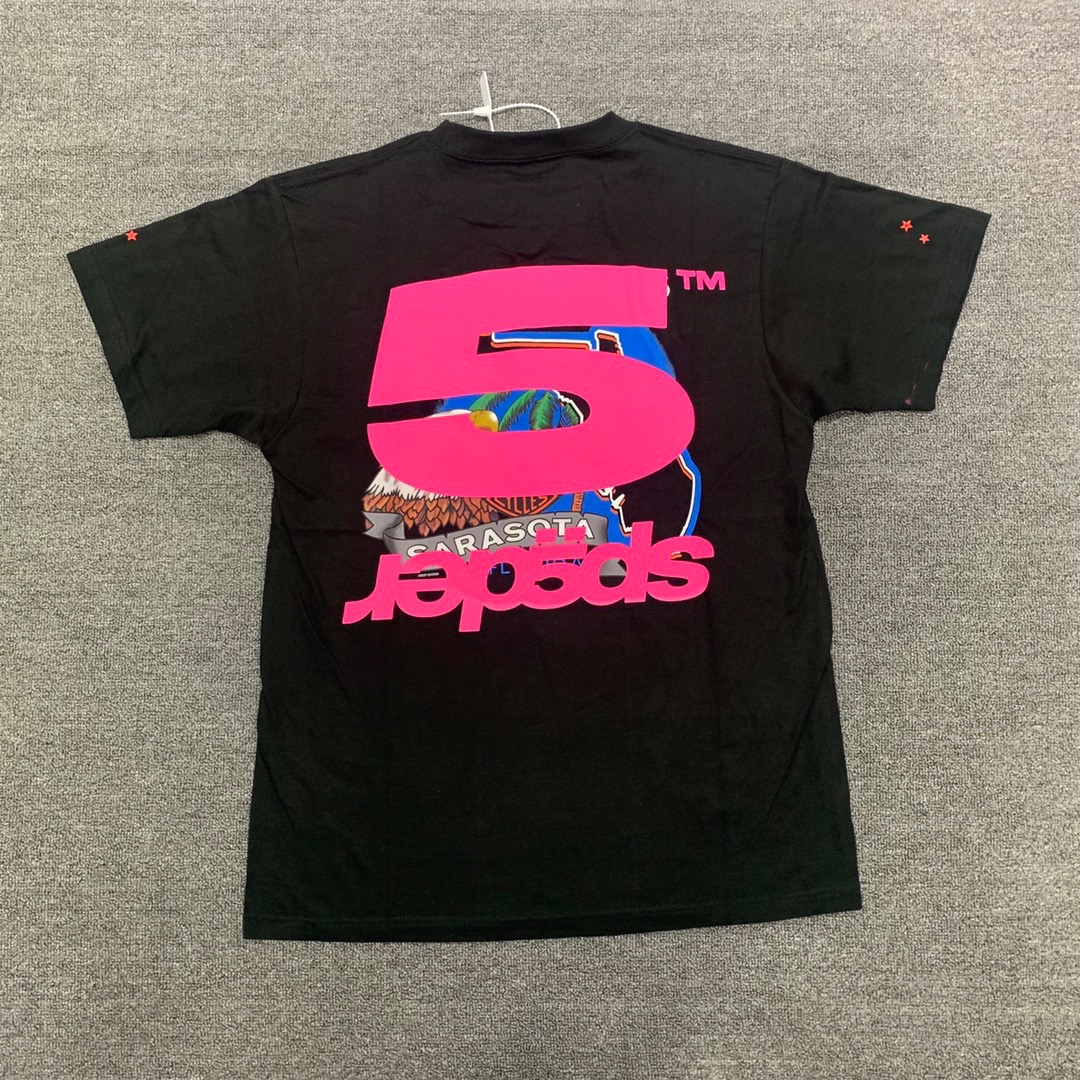Best Replica Young Thug Sp5der Burn letter tee - Colareps