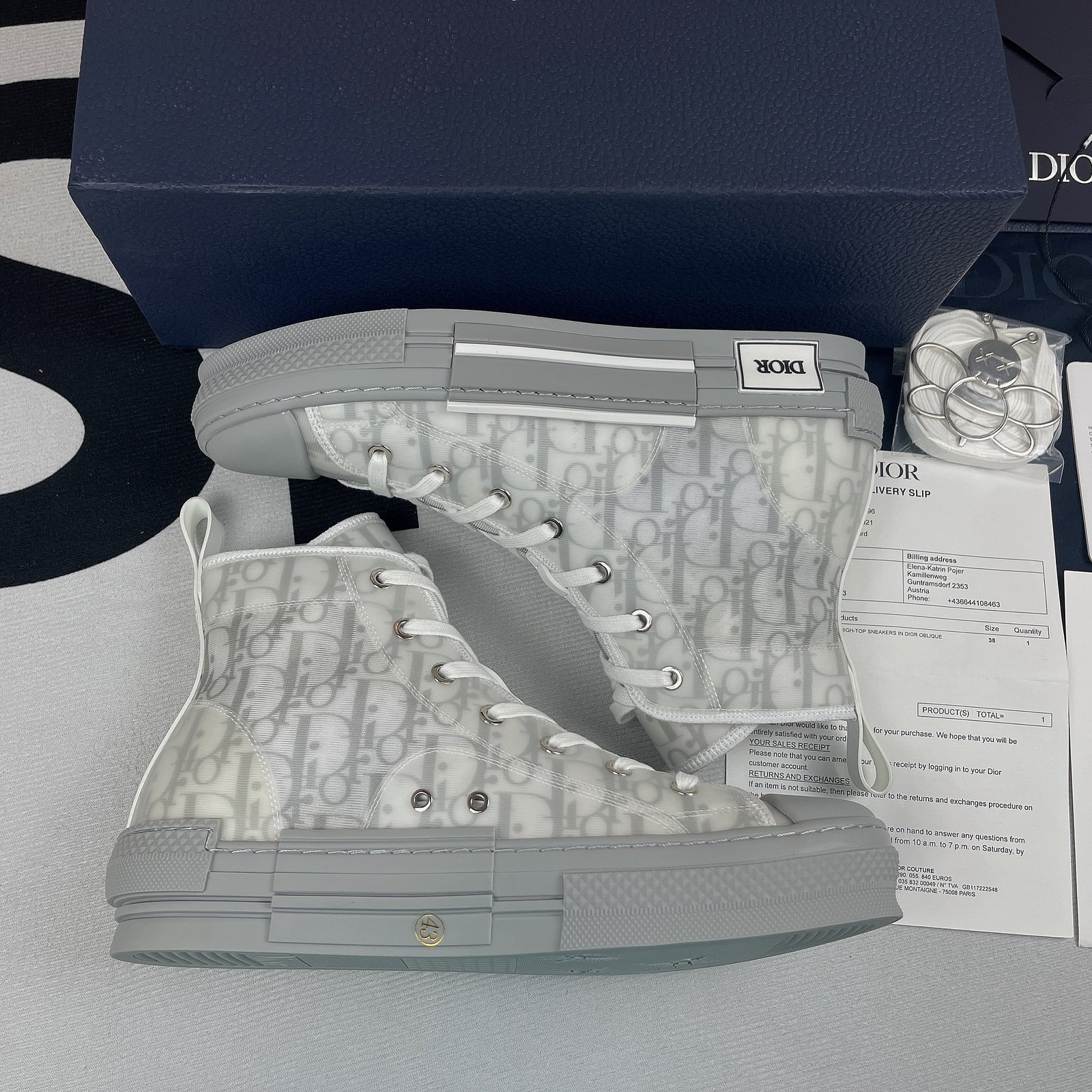 Best Replica Dior B23 High Top Sneaker 20 - Colareps