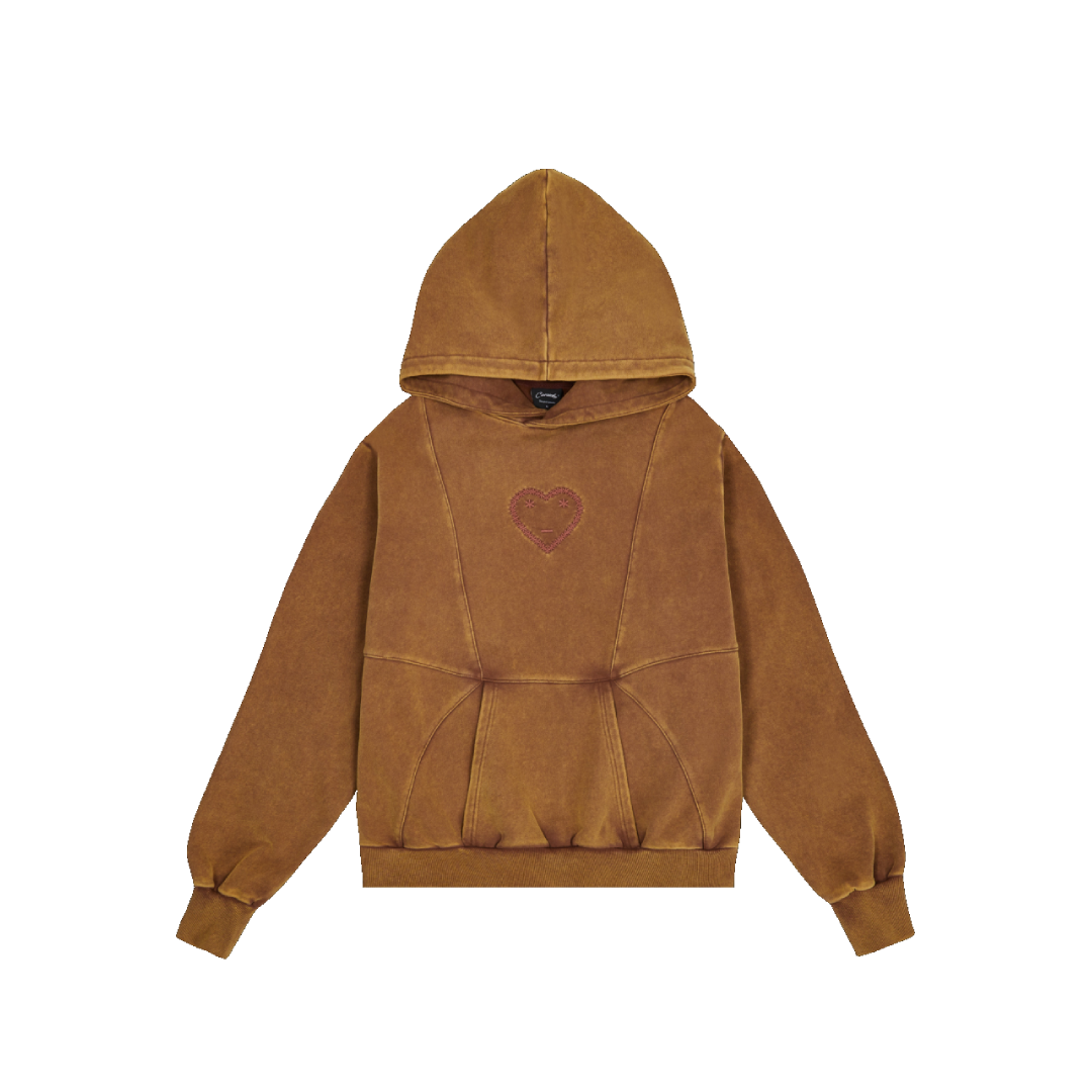 Best Replica Carsicko Cybe Pullover Hoodie Washed Brown/pink Wine - Colareps
