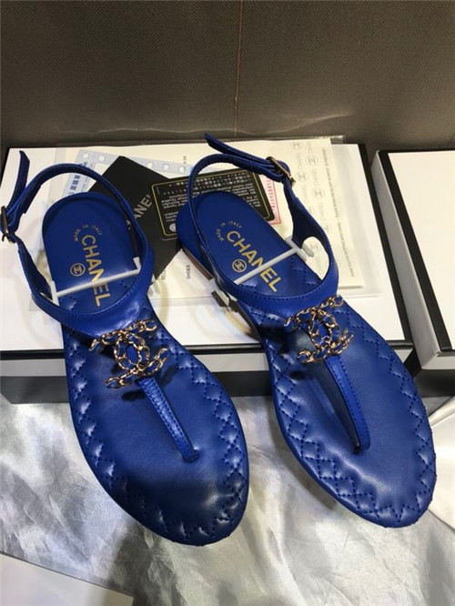 Best Replica chanel sheepskin flat sandals - Colareps