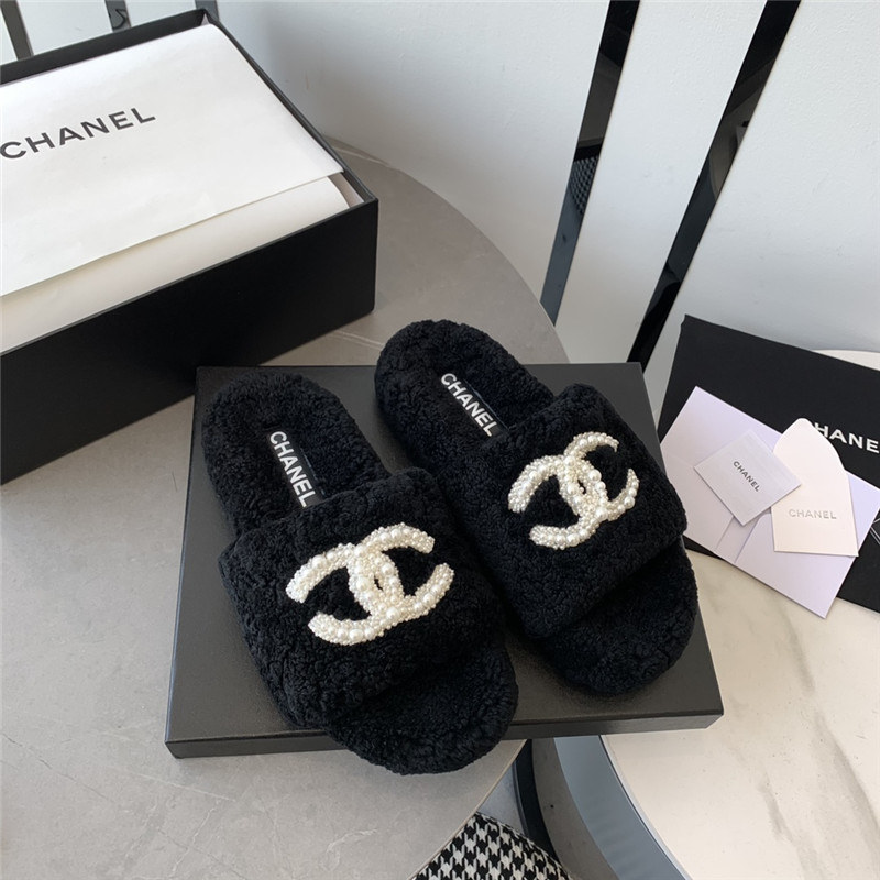 Best Replica chanel fluffy slippers - Colareps
