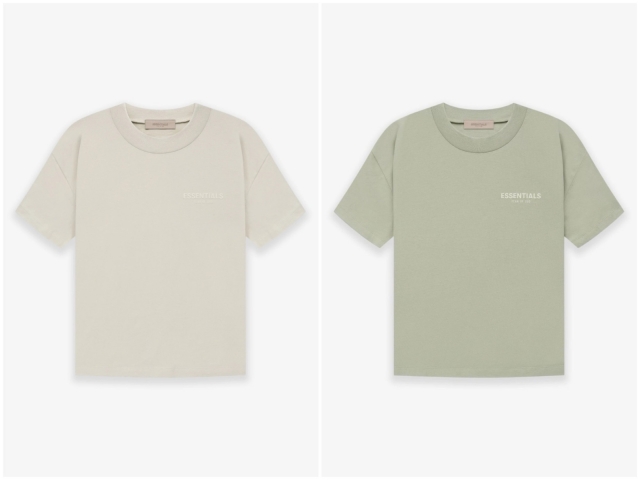 Best Replica 1:1 quality version Fear of God ESSENTIALS 2022 small flocked logo tee - Colareps