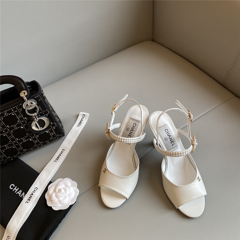 Best Replica chanel fish mouth high heel sandals - Colareps