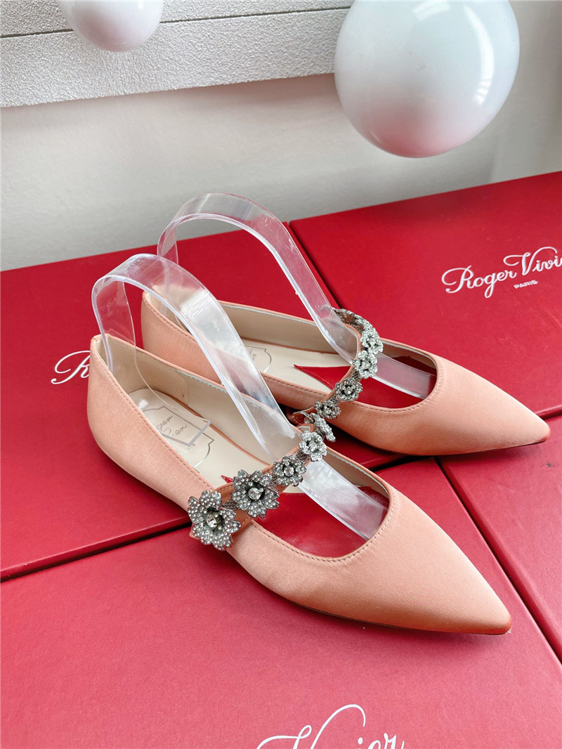 Best Replica Roger vivier Dupes wedding shoes snow diamond series high heels - Colareps