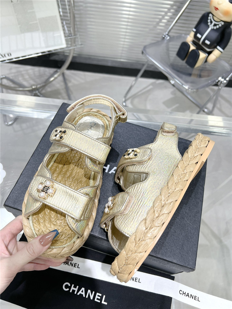 Best Replica Chanel Classic Beach Velcro Sandals - Colareps