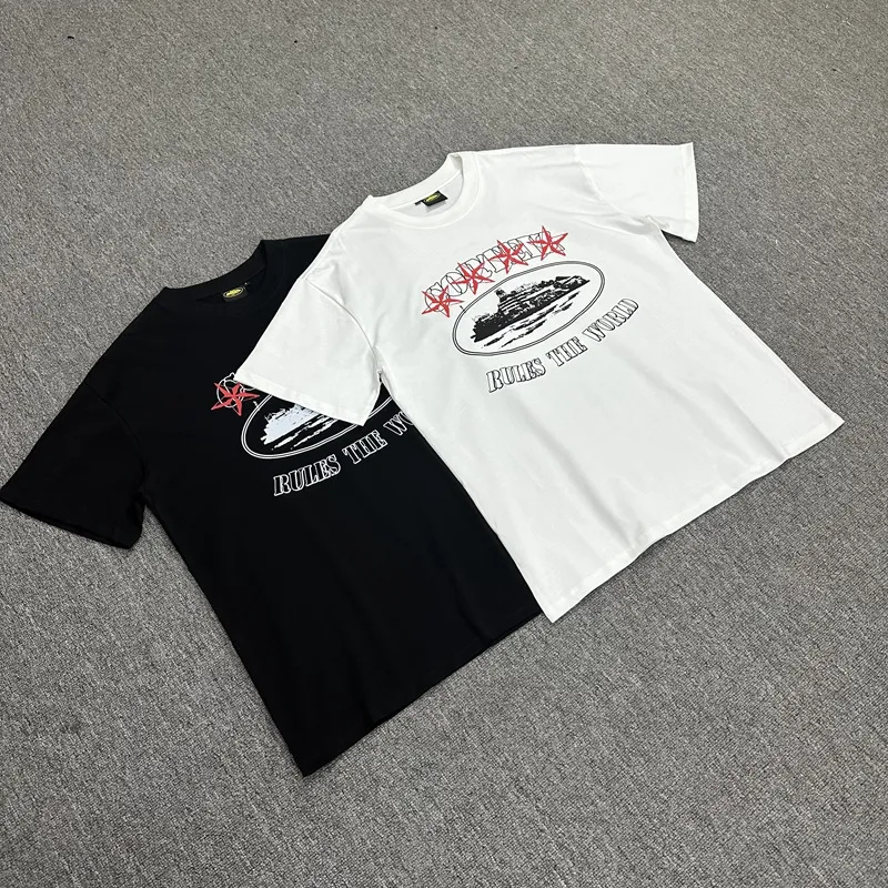 Best Replica Star Castle Print Short Sleeve tee 2 colors - Colareps