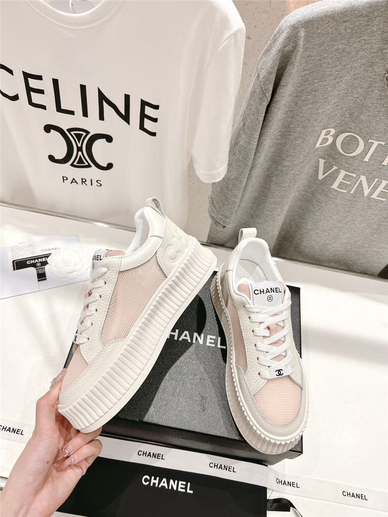 Best Replica Chanel new grid fabric casual shoes - Colareps