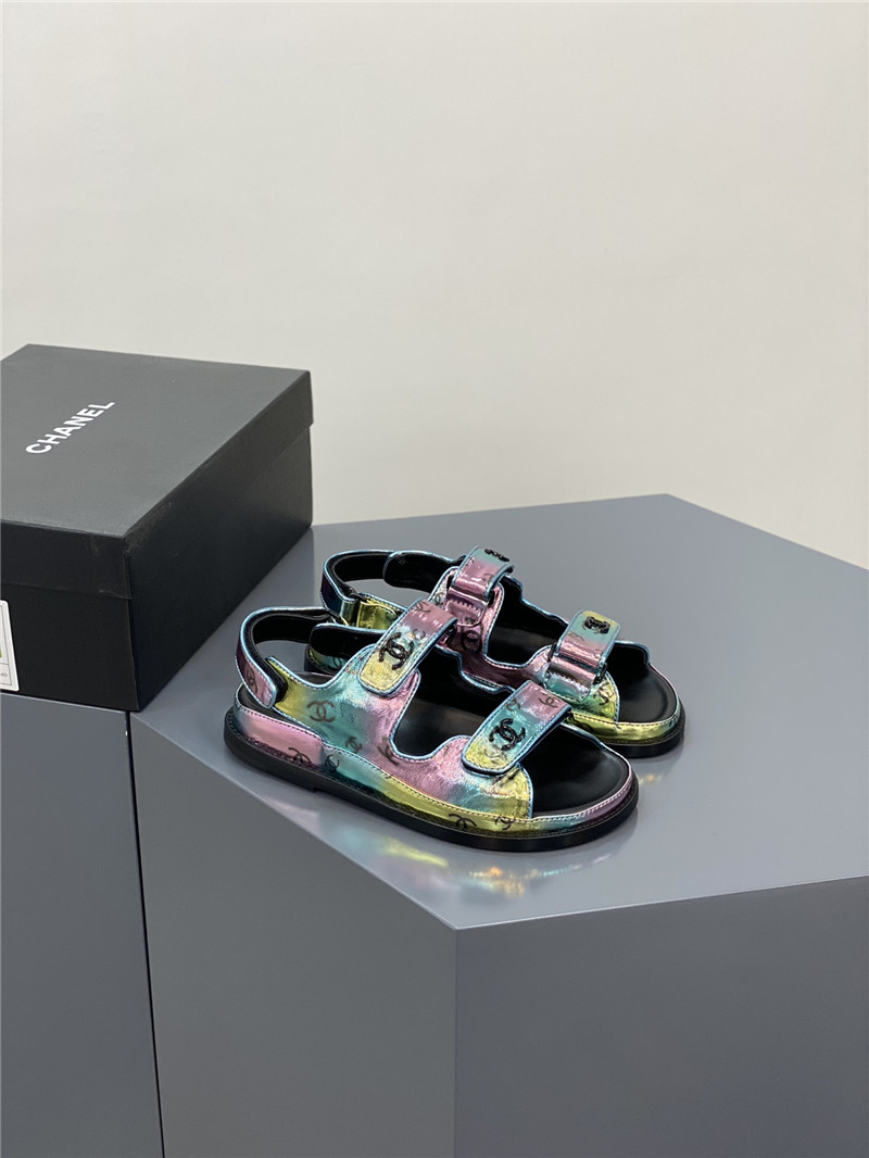 Best Replica Chanel classic pearl buckle Velcro sandals - Colareps