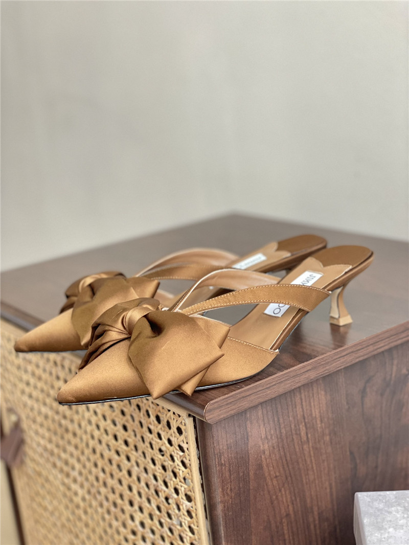 Best Replica jimmy choo bow heels dupe bow-embellished sandals - Colareps