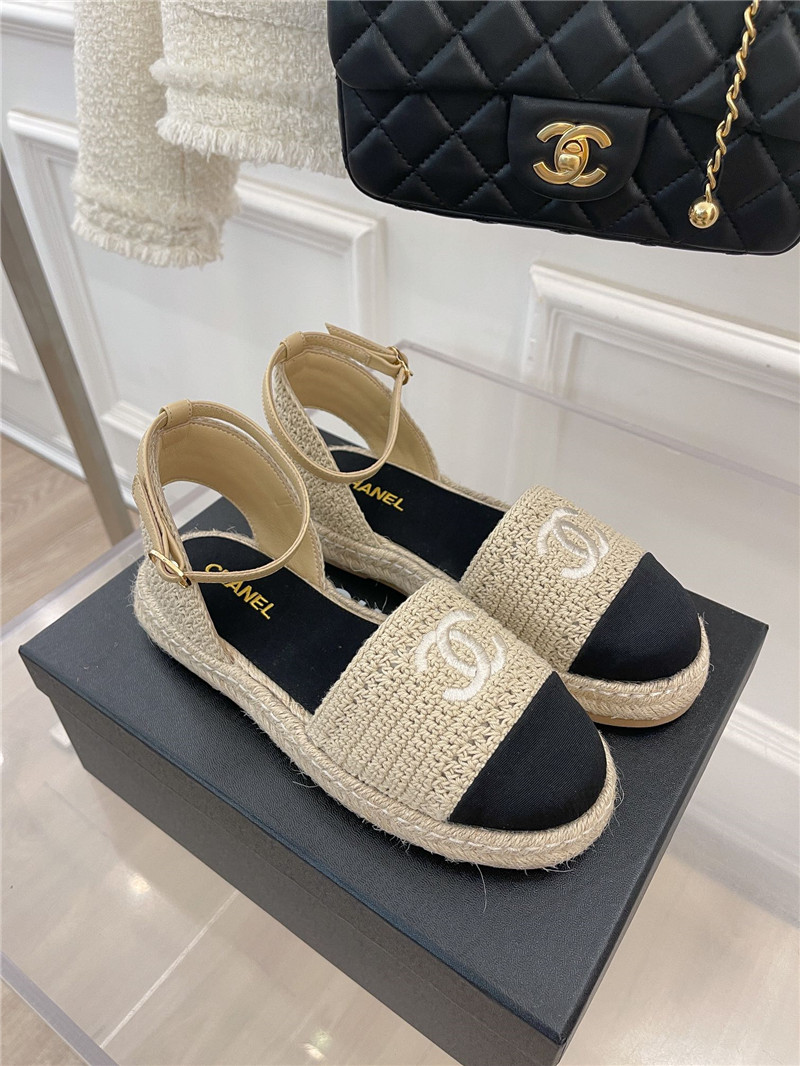 Best Replica chanel hand woven sandals - Colareps