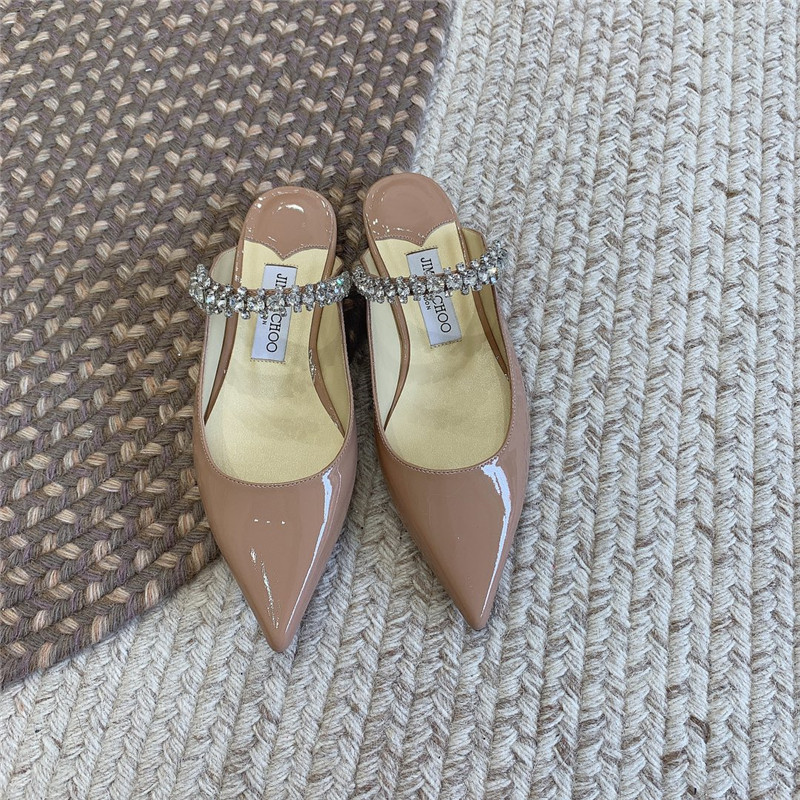 Best Replica Jimmy Choo Rhinestone Slide Sandals - Colareps