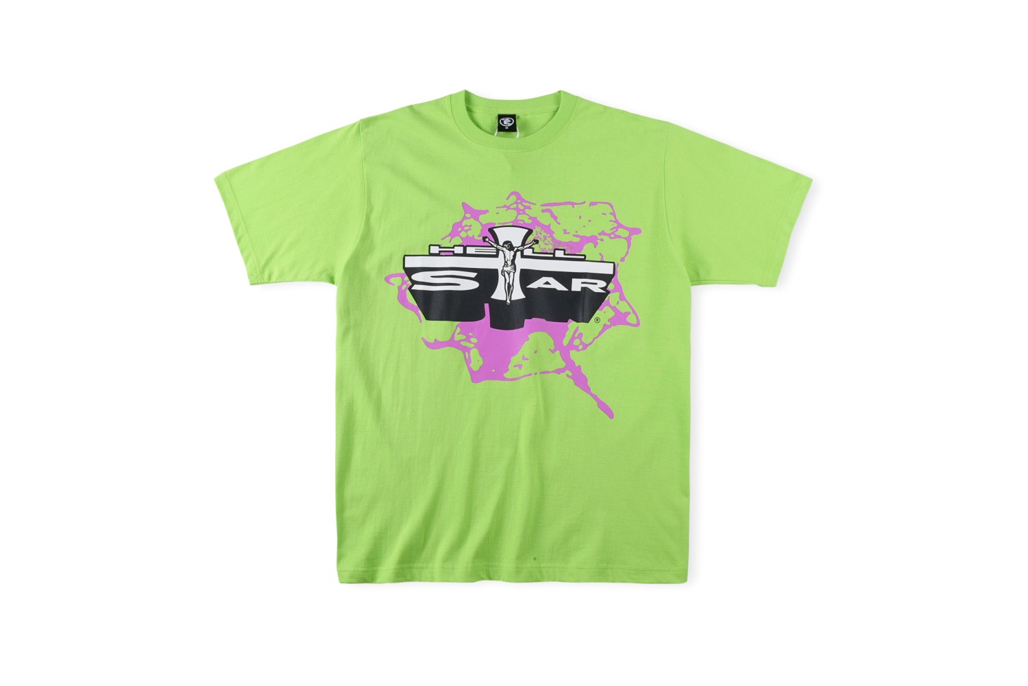 Best Replica HellStar Replica Jesus cross letter print high street trend short sleeve tee 3 colors - Colareps