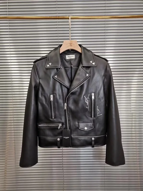 Best Replica Saint Laurent Replica Real Leather Jacket - Colareps