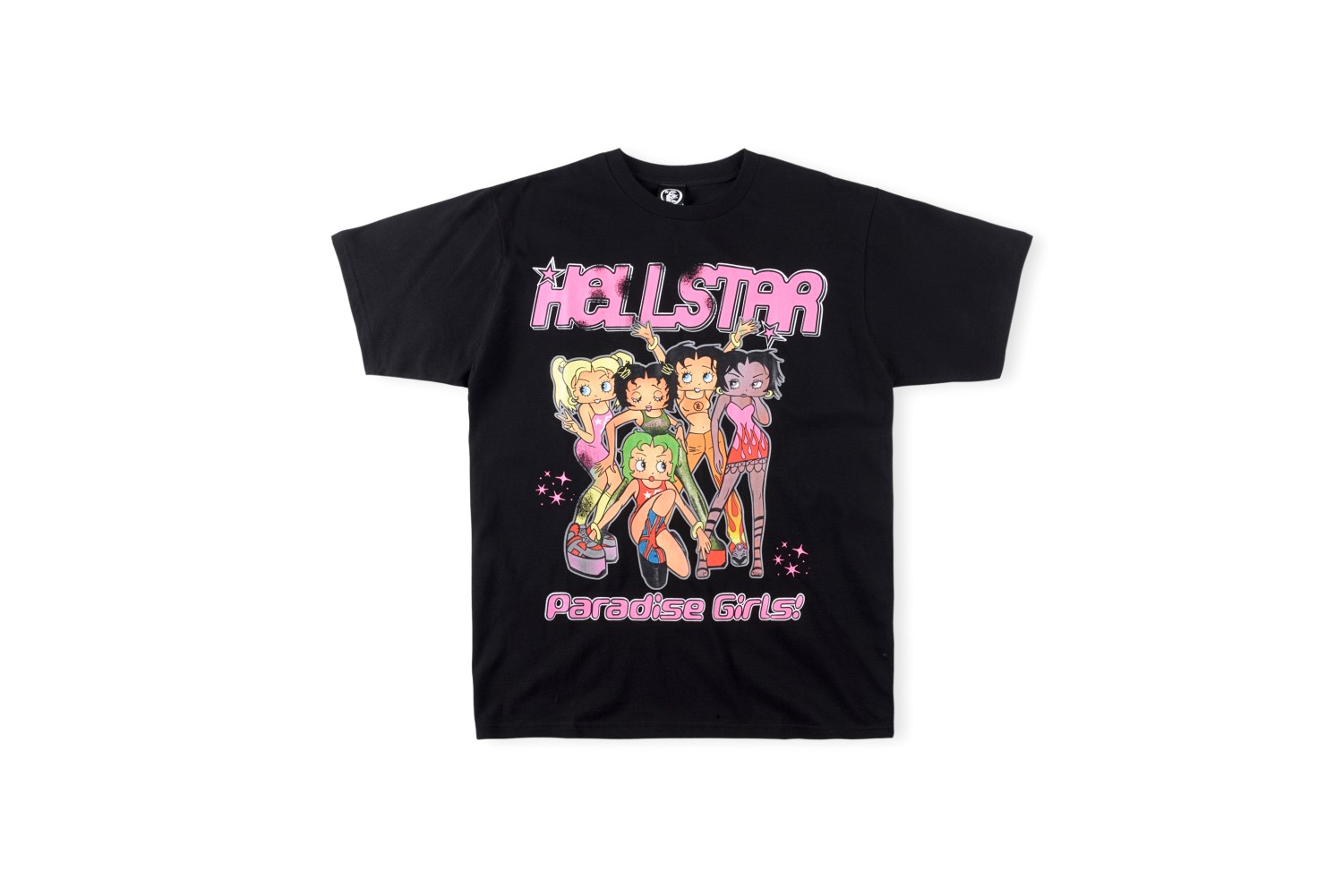 Best Replica HellStar Replica Girls combination pink letter print short sleeve 2 colors - Colareps