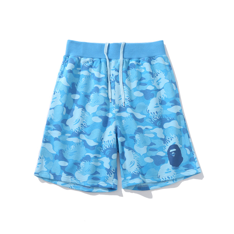 Best Replica BAPE Shorts Camo Blue Red Pants HDCP8711 - Colareps