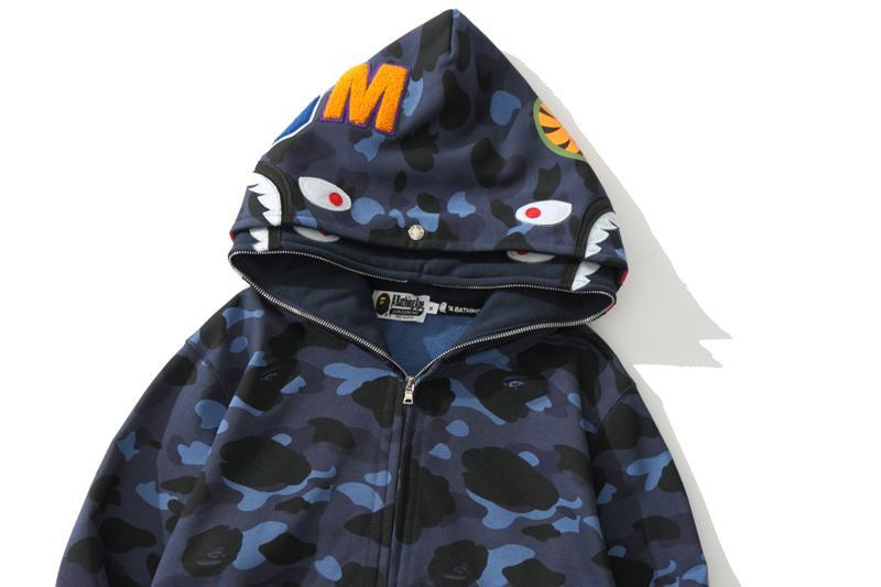 Best Replica BAPE 1st Color Camo Shark Double Full Zip Hoodie - Colareps