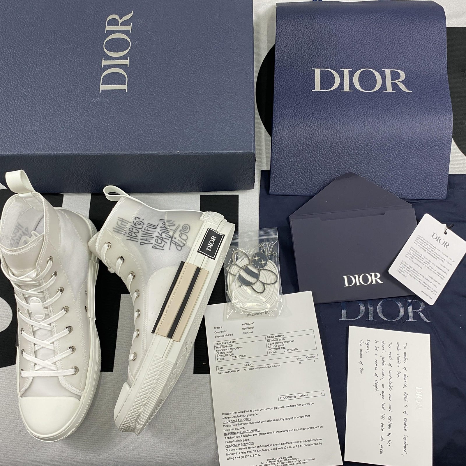 Best Replica Dior B23 High Top Sneaker 17 - Colareps