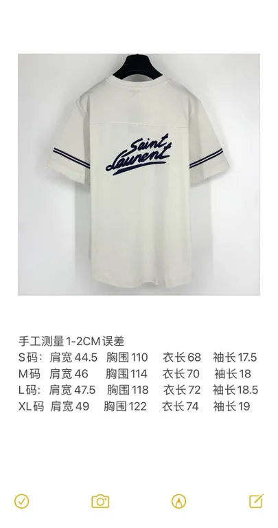 Best Replica 2021ss Saint Laurent Replica T Shirt - Colareps