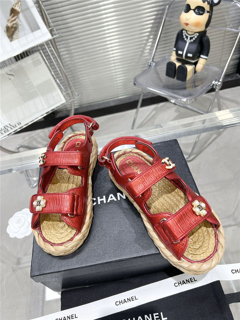 Best Replica Chanel Classic Beach Velcro Sandals - Colareps
