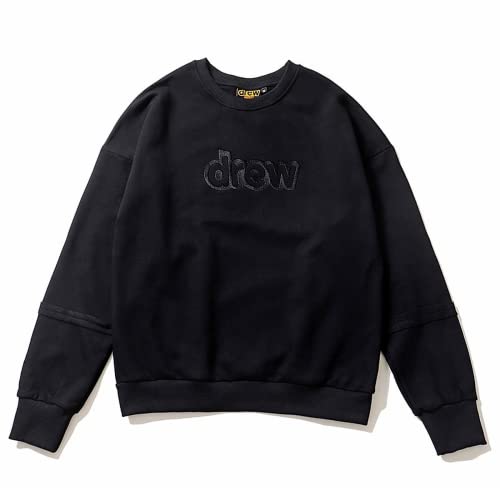 Best Replica Drew House Long Sleeve Knitted Crewneck Sweatshirt Black - Colareps